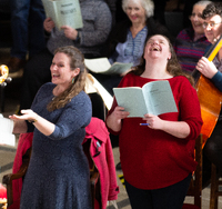 Mar 2022, Anita and Michelle have fun in rehearsal
